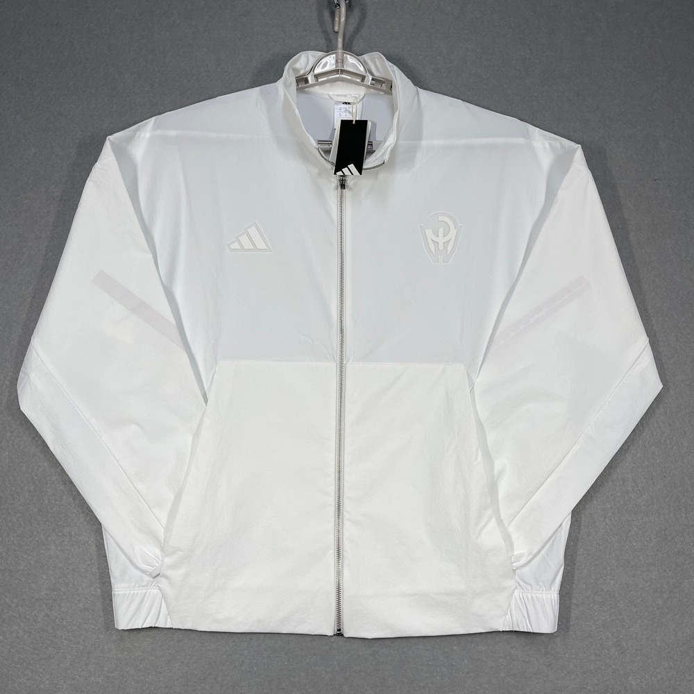 Adidas Jacket Mens Large‎ White Patrick Mahomes Windbreaker Reflective ZNE Woven